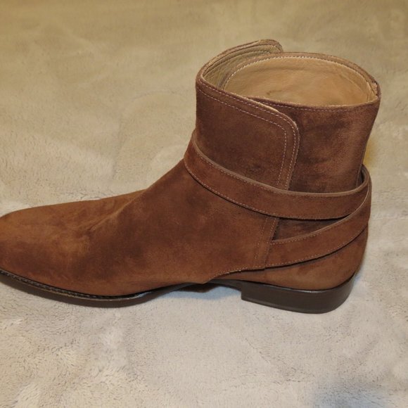 Ralph Lauren Purple Label Macon II Brown Snuff Suede Jodhpur Boot 7D NWB $1250 - Picture 3 of 14